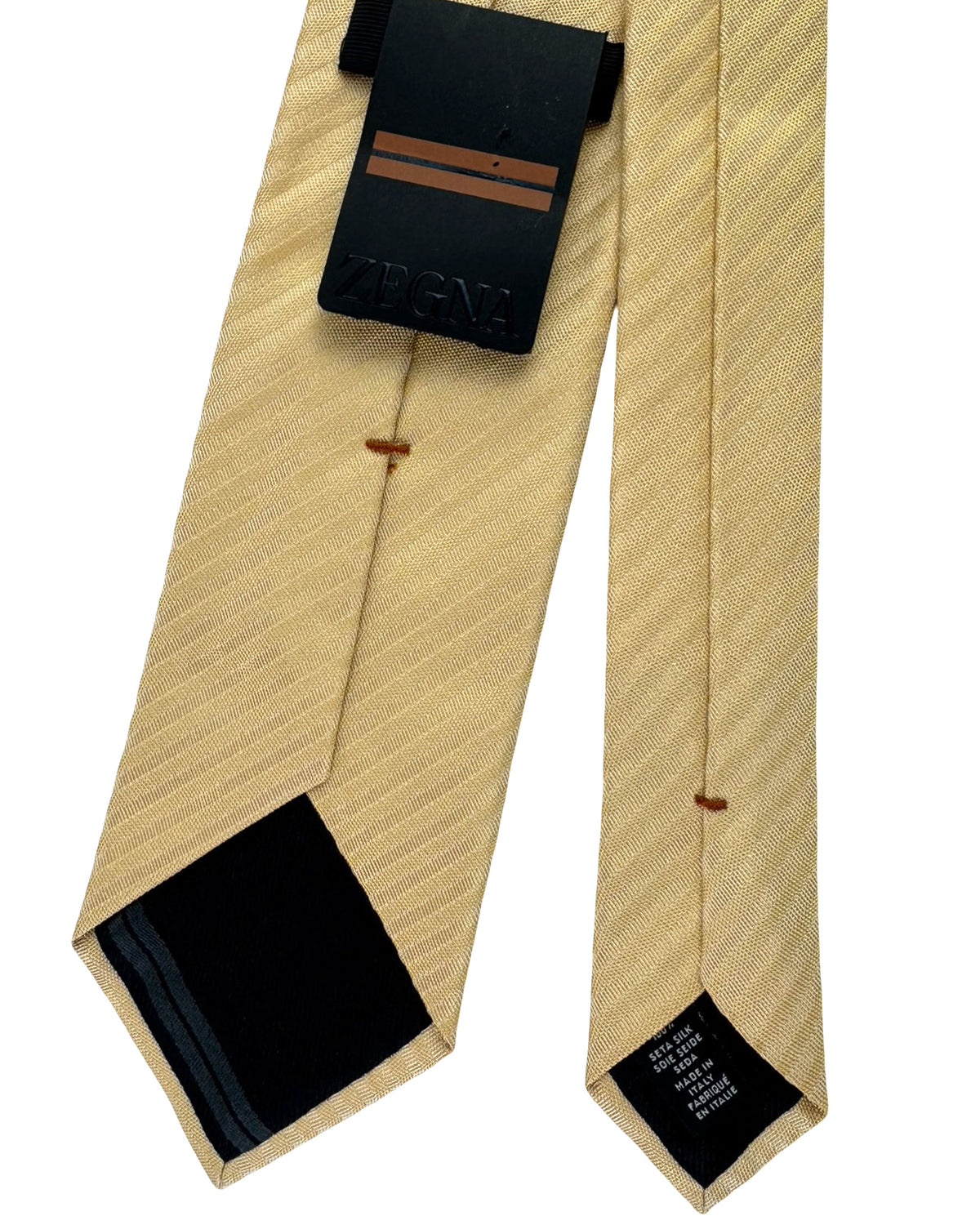 Ermenegildo Zegna Tie Taupe Tonal Stripes