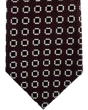 Ermenegildo Zegna Silk Tie Brown Black Silver