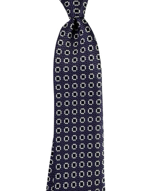 Ermenegildo Zegna Silk Tie Purple Black Silver