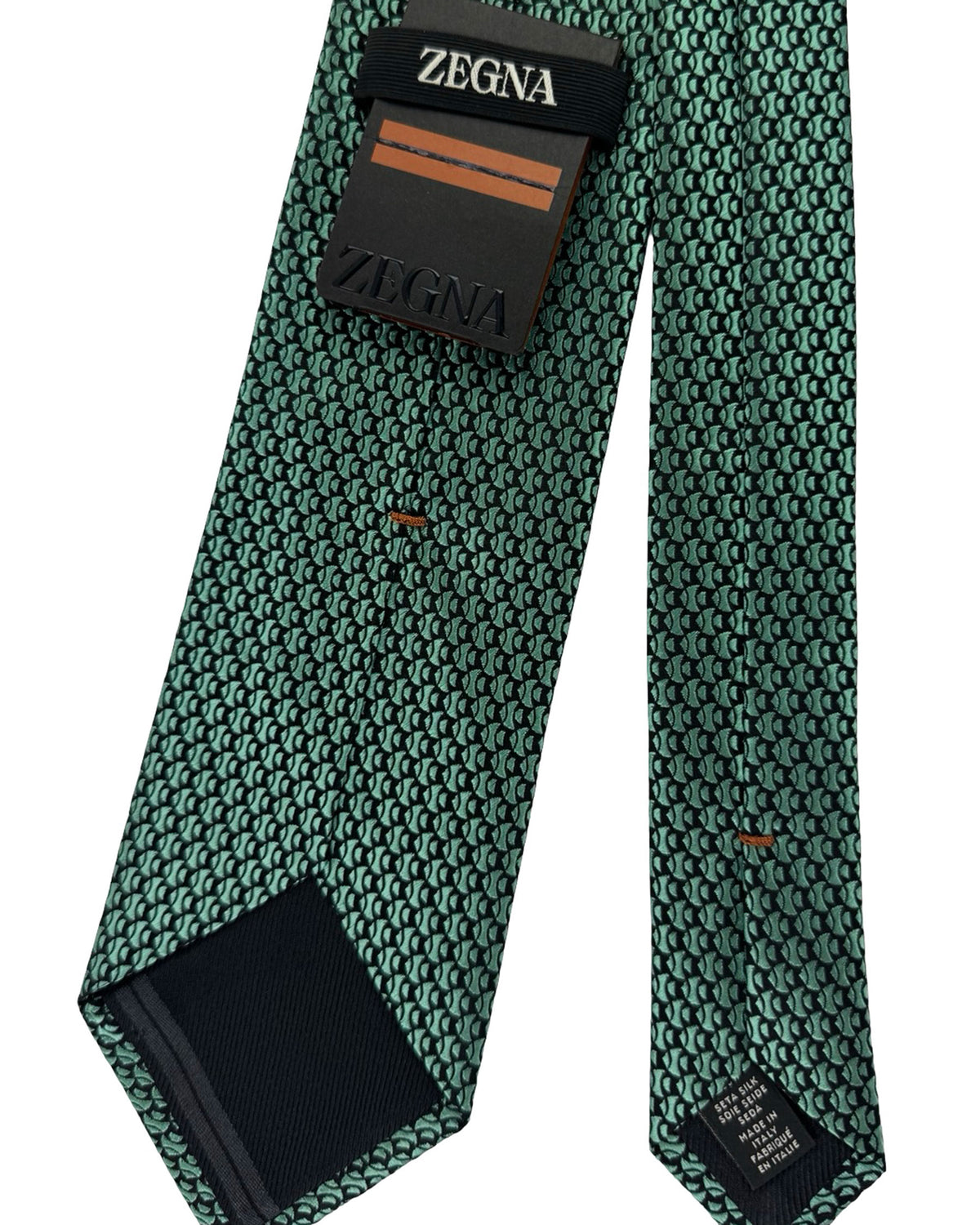 Ermenegildo Zegna Tie Green Pattern