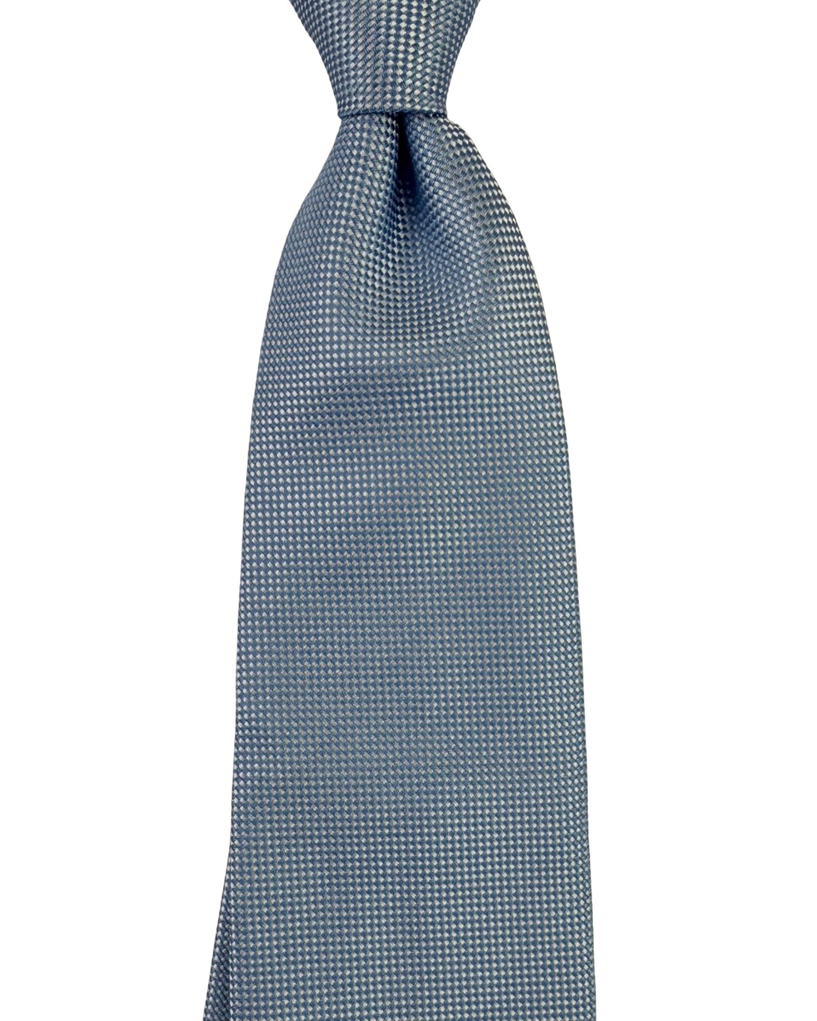 
Ermenegildo Zegna Tie Blue Silver Pattern


