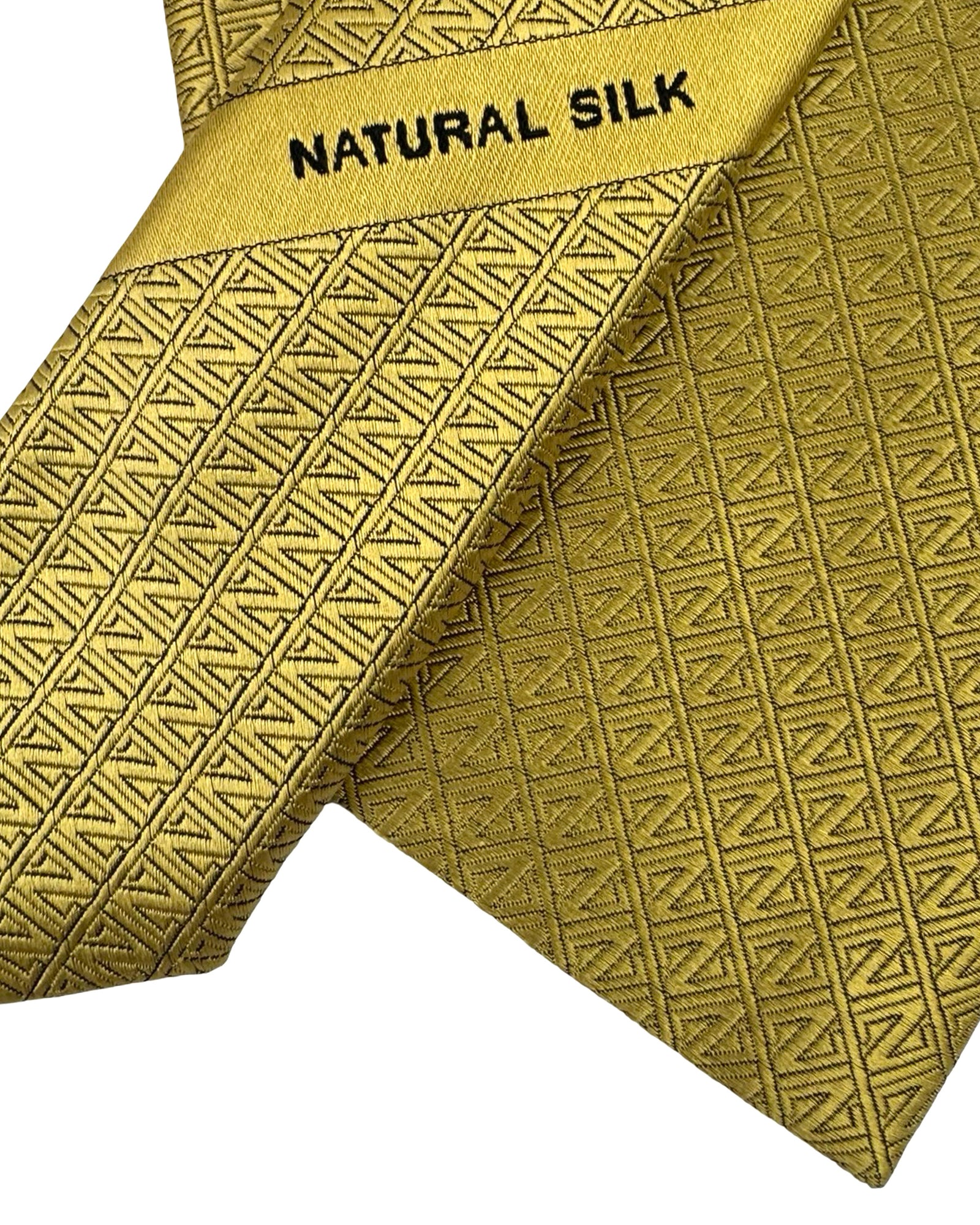 Ermenegildo Zegna Tie Yellow-Gold Orange Z-Logo