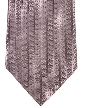 Ermenegildo Zegna Tie Light Pink Z-Logo - Natural Silk