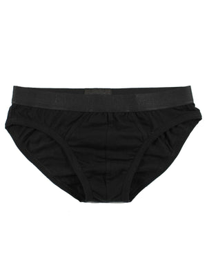 Ermenegildo Zegna Underwear Black Stretch Cotton Midi Brief