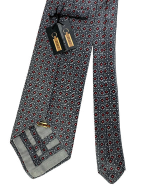 Zilli Tie Gray Bordeaux Design