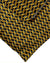 Zilli Tie & Matching Pocket Square Set Black Gold Swirl Design