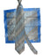 Zilli Tie & Matching Pocket Square Set Gray Blue Micro Pattern Design