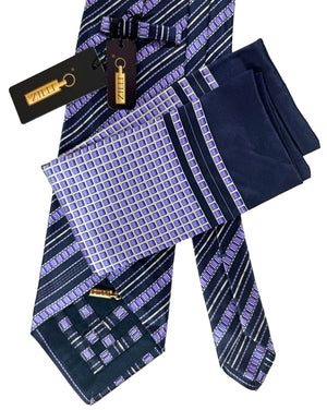 Zilli authentic Tie & Matching Pocket Square Set