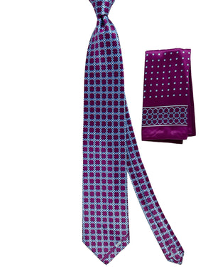 Zilli Tie & Matching Pocket Square Set 