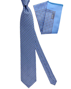 Zilli authenitc Tie & Matching Pocket Square Set 