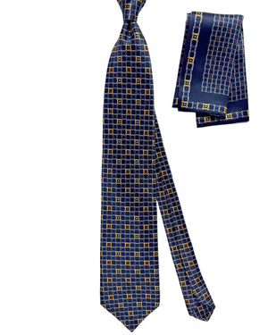 Zilli Tie & Matching Pocket Square Set 