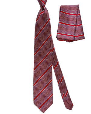 Zilli genuine Tie & Matching Pocket Square Set 