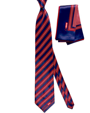 Zilli Tie & Matching Pocket Square Set 