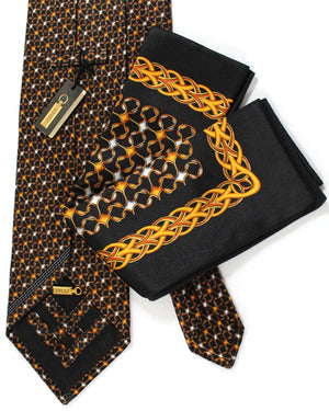 Zilli Tie & Matching Pocket Square Set 