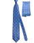 Zilli Tie & Matching Pocket Square Set Sky Blue Geometric