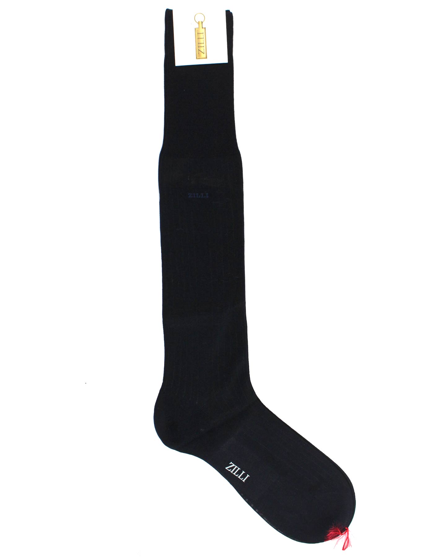 Zilli Over The Calf Socks Dark Blue US 11 / EUR 44.5 Cotton Silk