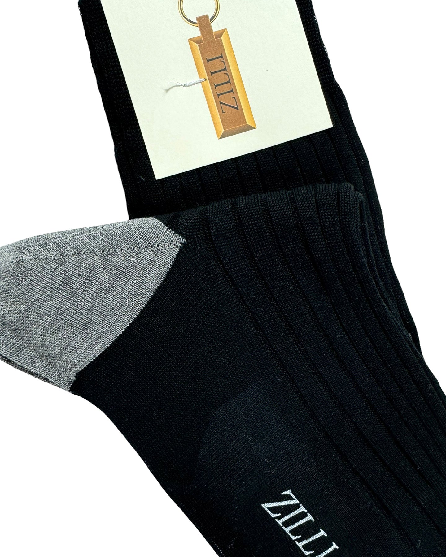 Zilli Socks Black Ribbed 