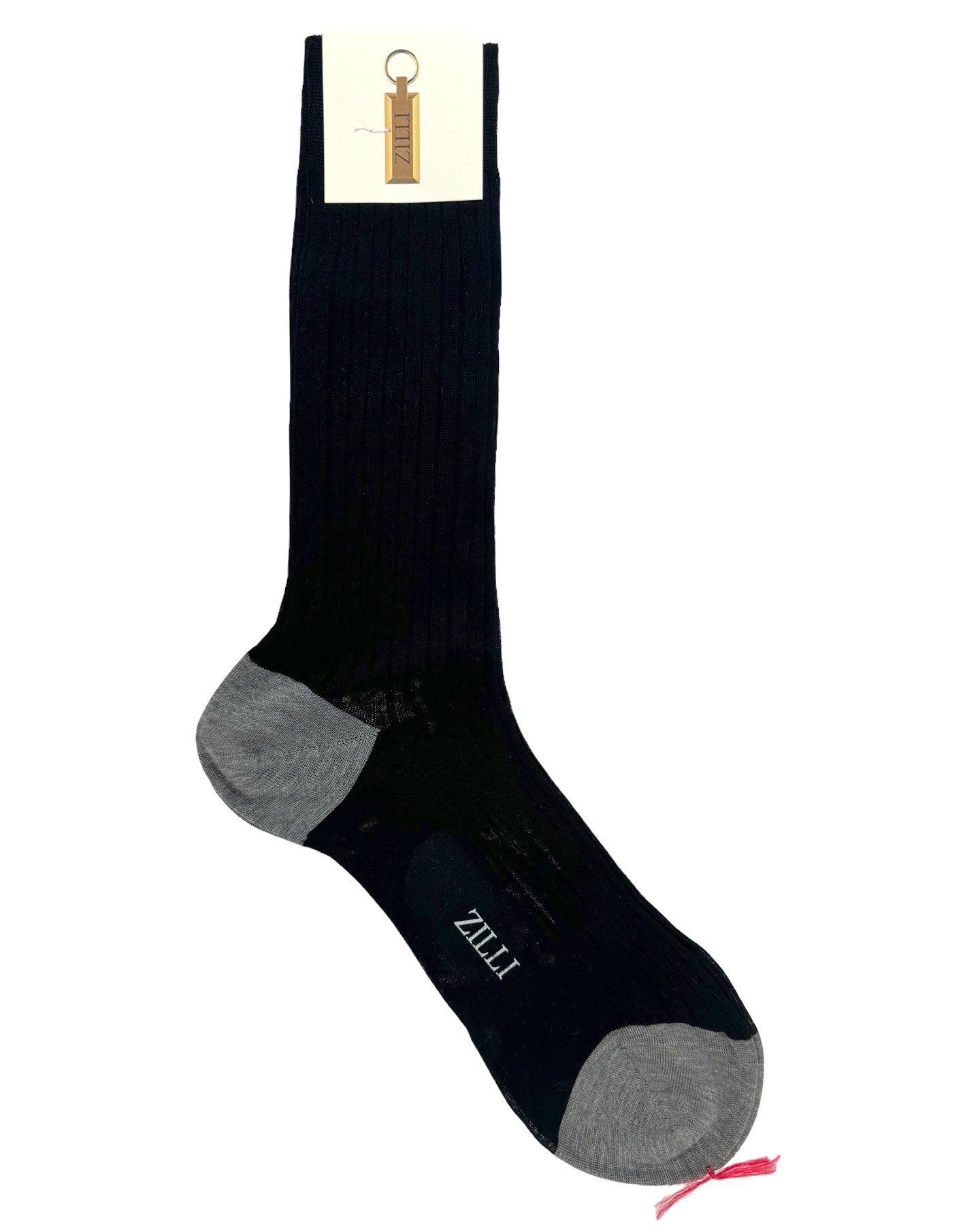 Zilli Socks Black Ribbed 