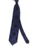 Zilli Silk Tie Black Midnight Blue Check Design - Wide Necktie