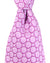 Zilli Extra Long Necktie Pink Geometric - Hand Made In Italy