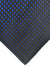 Zilli Extra Long Tie Gray Royal Blue Squares