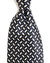 Zilli Silk Tie Black Blue Silver Geometric Design - Wide Necktie