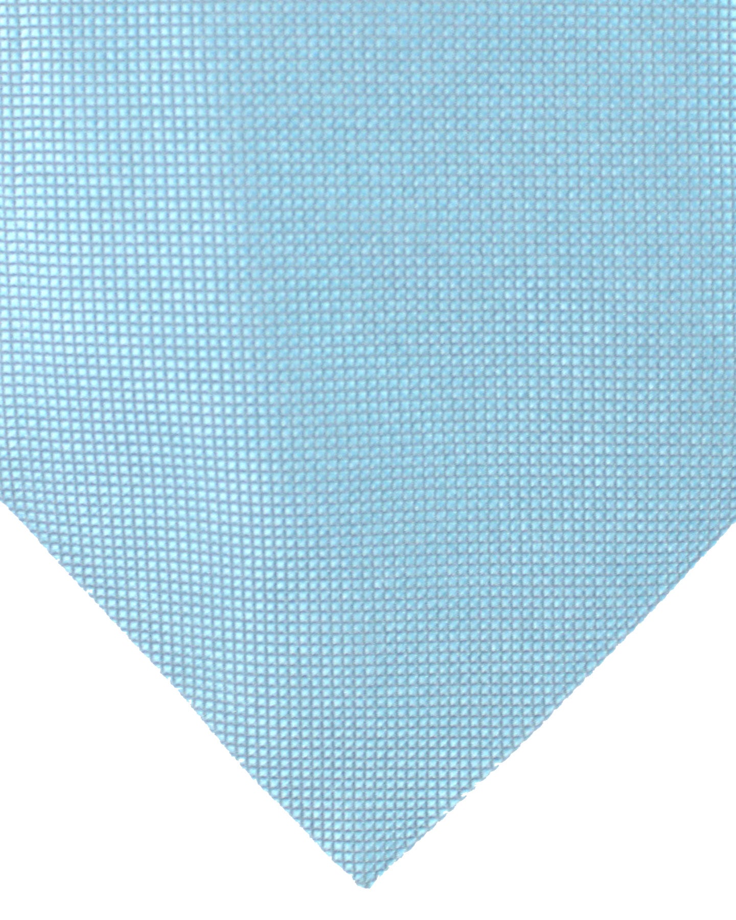 Zilli Silk Tie Powder Blue Micro Check Design - Wide Necktie