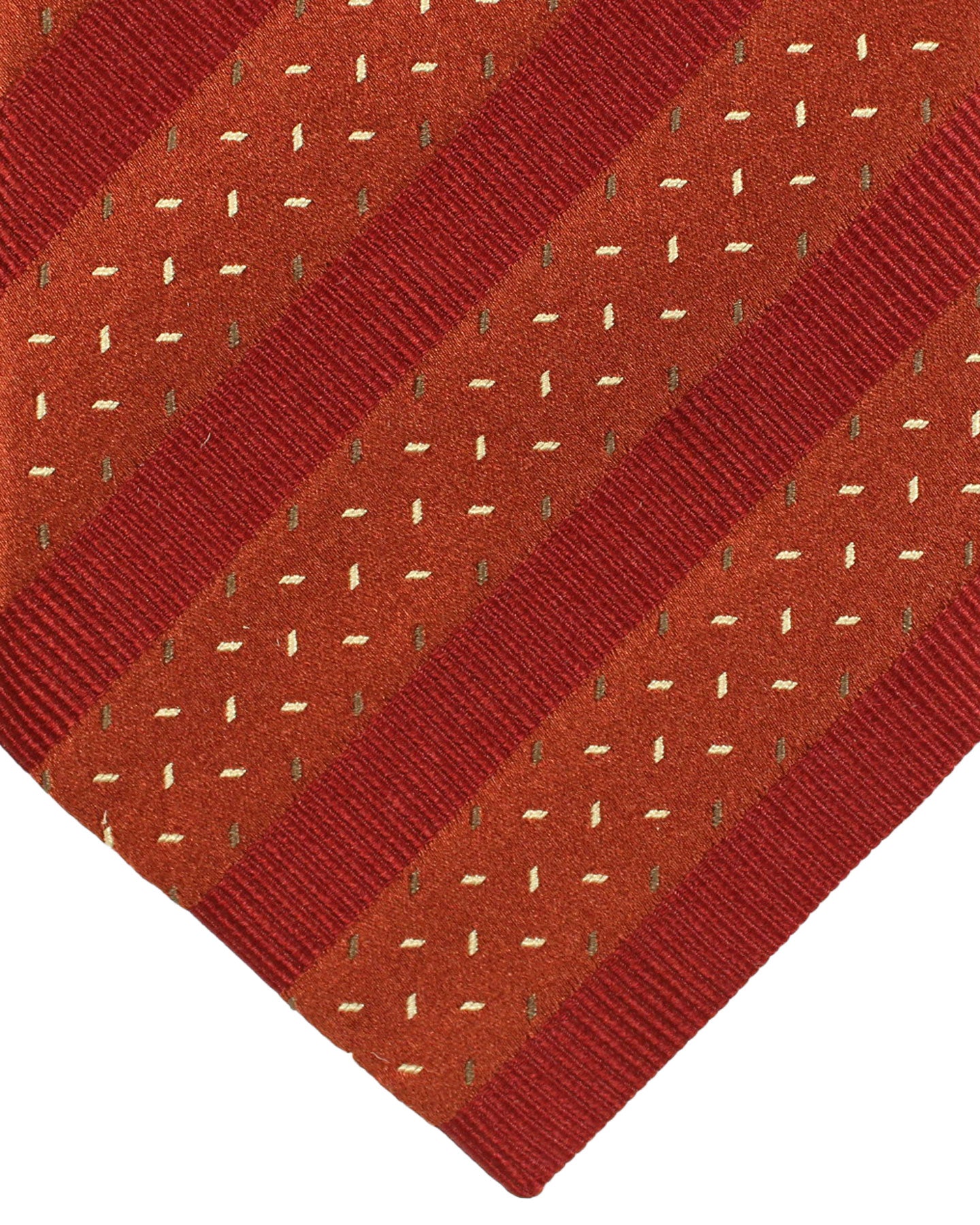 Zilli Silk Tie Maroon Stripes - Wide Necktie