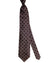 Zilli Silk Tie Brown Logo - Wide Necktie