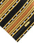 Zilli Silk Tie Black Gold Stripes - Wide Necktie