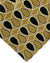 Zilli Silk Tie Beige Black Geometric - Wide Necktie