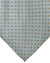 Zilli Silk Tie Gray Orange Micro Pattern - Wide Necktie