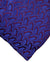 Zilli Extra Long Tie Purple Royal Blue Leaves