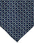 Zilli Silk Tie Midnight Blue Gray Red Geometric - Wide Necktie