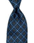 Zilli Silk Tie Navy Blue Red Gold Chains - Wide Necktie