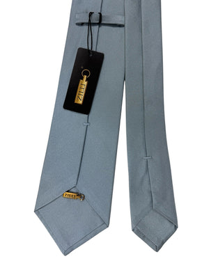 Zilli Silk Tie Solid Metal Gray SALE