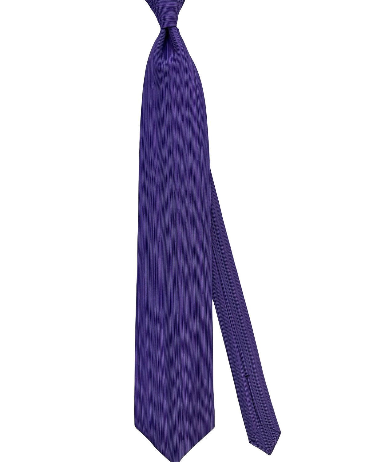 Zilli Extra Long Tie Purple Design - Wide Necktie