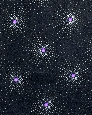 Zilli Tie Black Purple Silver Design - Wide Necktie SALE