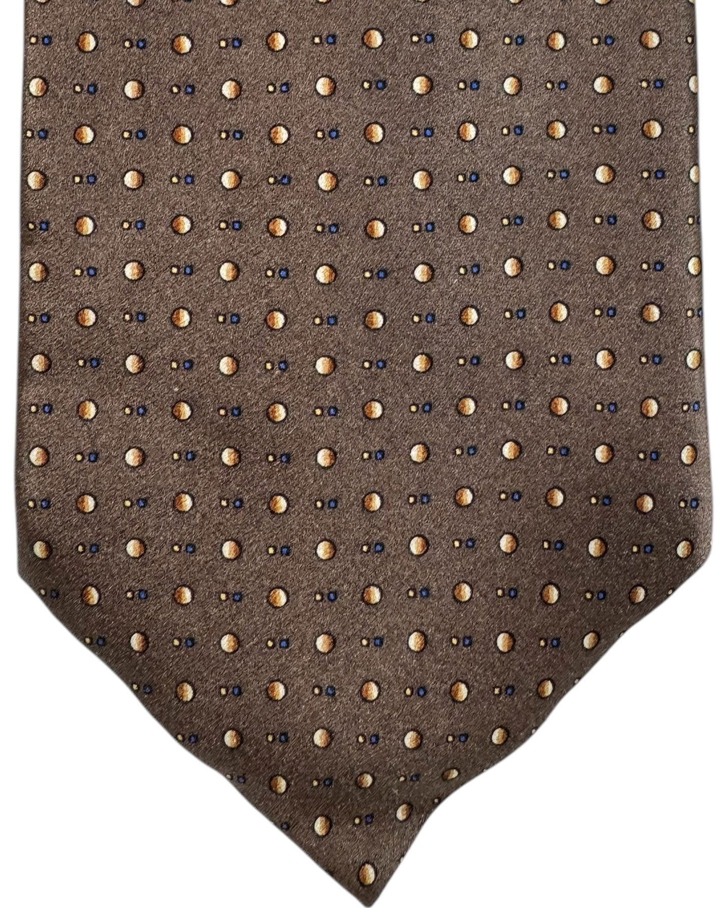 Zilli Necktie Brown Design - Luxury Wide Tie