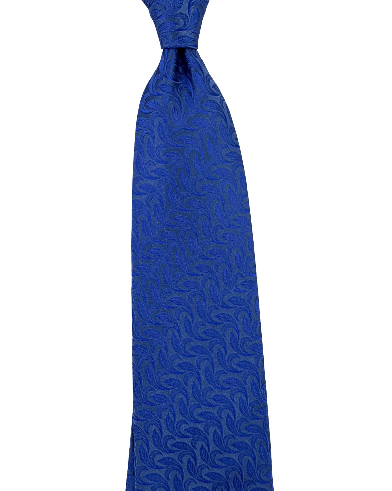 Zilli Extra Long Tie Royal Blue Floral - Wide Tie