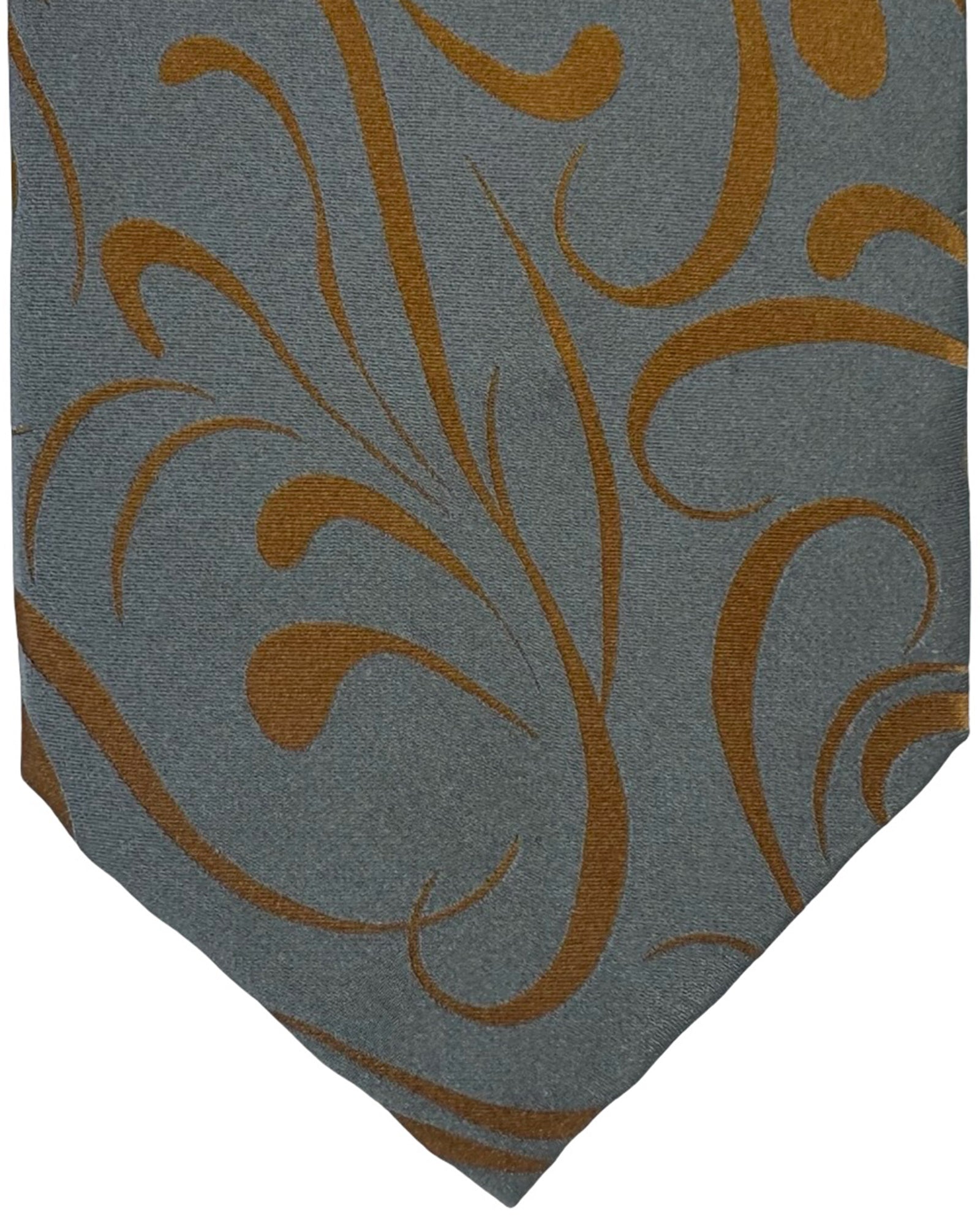 Zilli Tie Gray Swirl - Wide Necktie