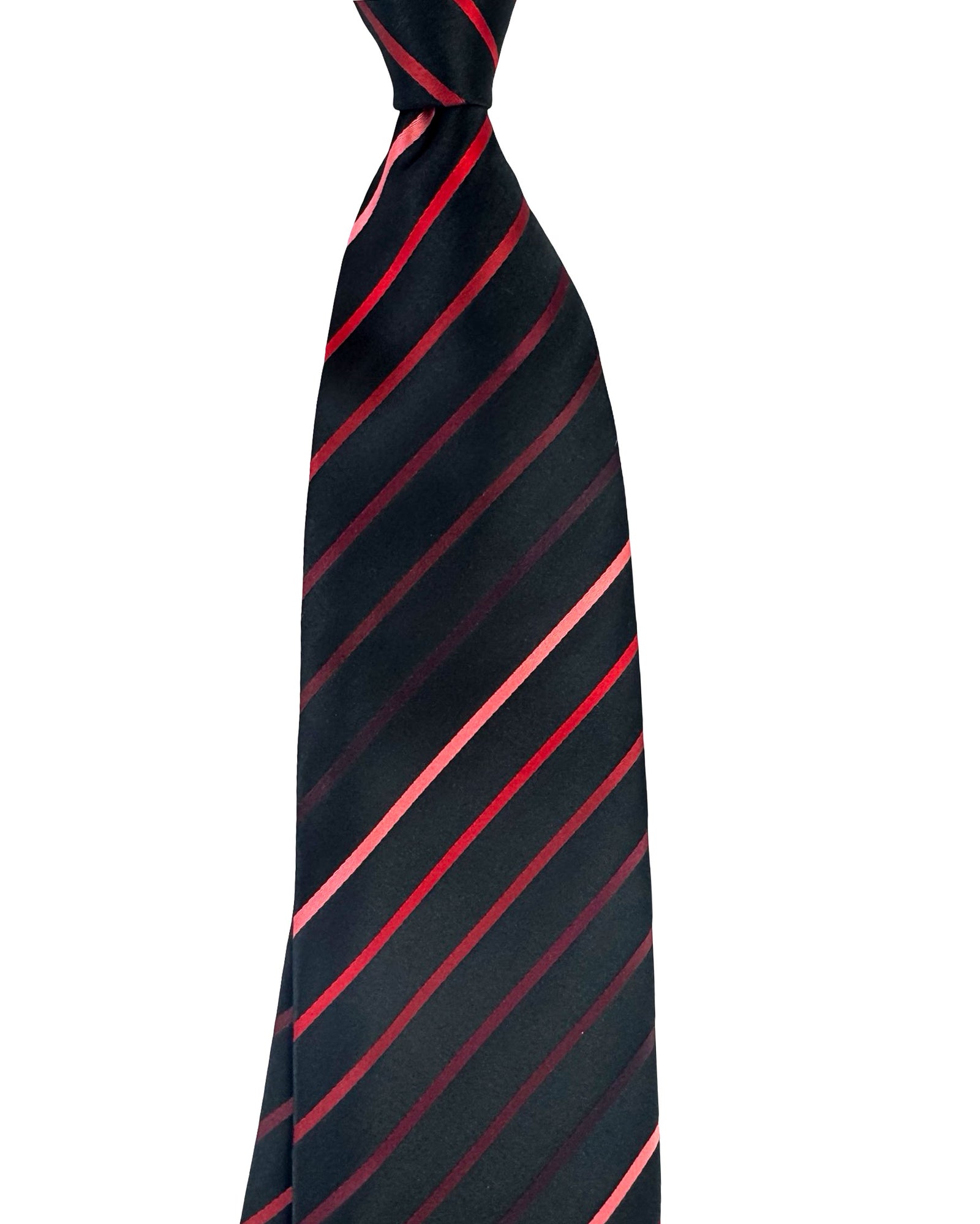 Zilli Tie Black Pink Maroon 