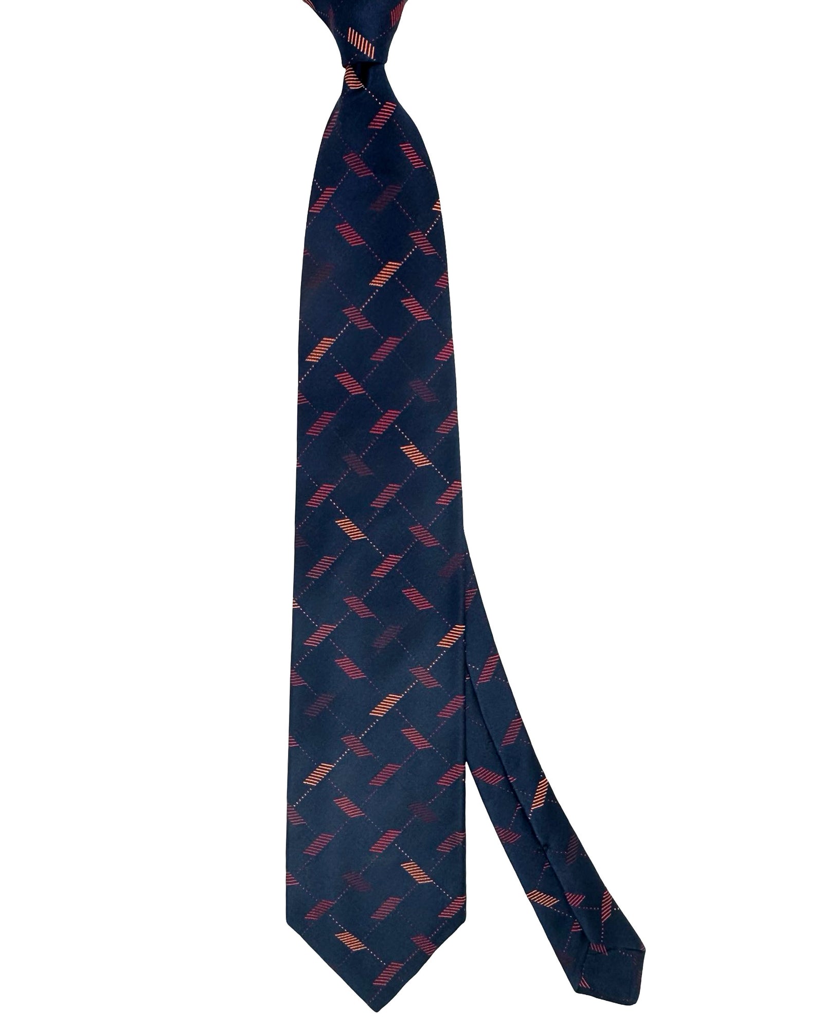 Zilli Silk Necktie Geometric - Wide Tie