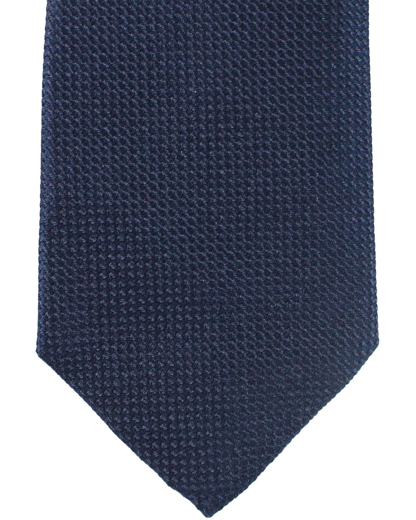 Armani Silk Tie Midnight Blue Geometric