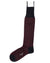 Attolini Over The Calf Wool Socks Burgundy Black