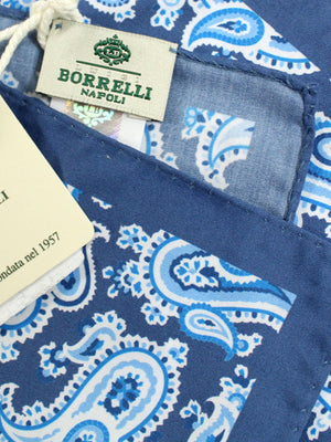 Luigi Borrelli Cotton Pocket Square 