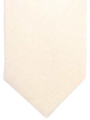 Luigi Borrelli Sevenfold Tie ROYAL COLLECTION Pink White Solid