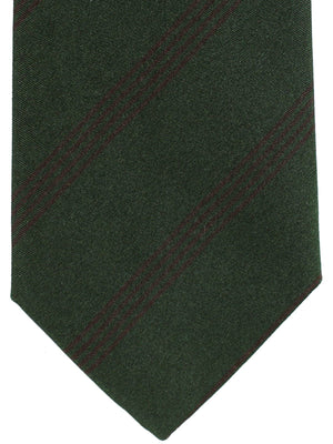 Borrelli Tie Dark Green Brown