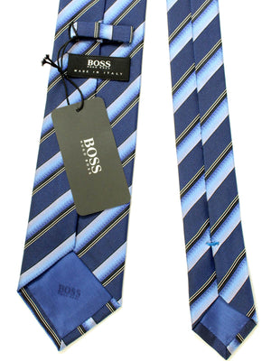 Hugo Boss Tie Navy Blue Stripes