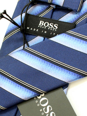 Hugo Boss Tie Navy Purple Stripes